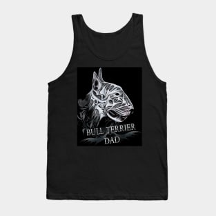 Bull Terrier Dad Portrait Loft and Spiritual Style Tank Top